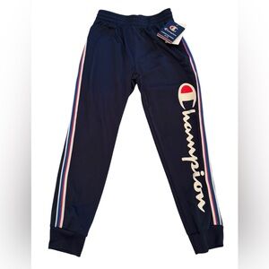 Champion Kids' Blue Joggers Athleticwear with Logo Size Small 100% Polyester NWT